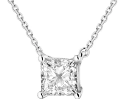 Best Apart Naszyjnik z białego złota z diamentem laboratoryjnym - 0,52 ct - próba 585