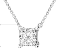 Best Apart Naszyjnik z białego złota z diamentem laboratoryjnym - 0,52 ct - próba 585