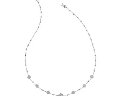 Sale Apart Naszyjnik z białego złota z brylantami - 43 cm - 1,03 ct - próba 585