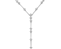 Apart Naszyjnik z białego złota z brylantami - 42 cm - 1,55 ct - próba 750< Naszyjniki
