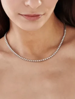 Apart Naszyjnik z białego złota z brylantami - 43 cm - 2,08 ct - próba 585< Naszyjniki