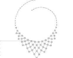 Best Apart Naszyjnik z białego złota z brylantami - 5,00 ct - próba 750