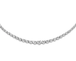 Apart Naszyjnik z białego złota z brylantami - 42 cm - 5,00 ct - próba 750< Naszyjniki