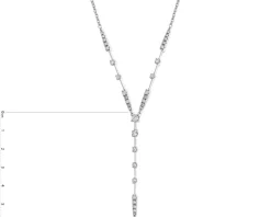 New Apart Naszyjnik z białego złota z diamentami - 0,25 ct - próba 585