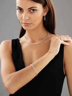 Apart Naszyjnik z białego złota z brylantami - 43 cm - 3,52 ct - próba 750