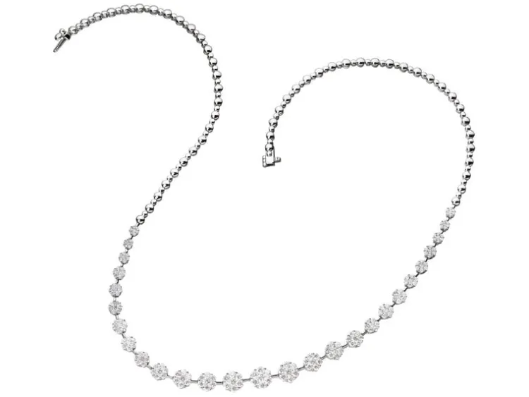 Apart Naszyjnik z białego złota z brylantami - 3,97 ct - próba 585< Naszyjniki
