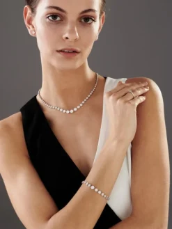 Apart Naszyjnik z białego złota z brylantami - 3,97 ct - próba 585< Naszyjniki