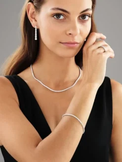 Apart Naszyjnik z białego złota z brylantami - 45 cm - 2,00 ct - próba 750< Naszyjniki