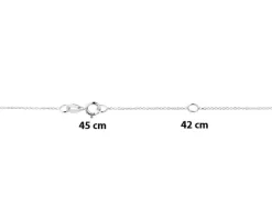 Discount Apart Naszyjnik z białego złota z brylantami - 0,70 ct - próba 585