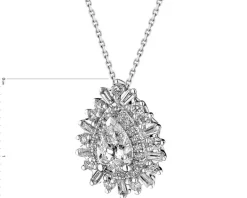 Apart Naszyjnik z białego złota z diamentami - VS2/H - 0,85 ct - próba 585< Naszyjniki