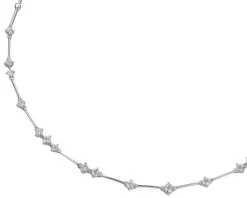 Apart Naszyjnik z białego złota z brylantami - 45 cm - 1,12 ct - próba 750< Naszyjniki