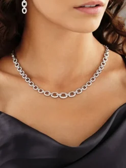 Apart Naszyjnik z białego złota z brylantami - 3,02 ct - próba 585< Naszyjniki