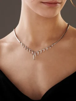 Apart Naszyjnik z białego złota z brylantami - 0,27 ct - próba 585< Naszyjniki
