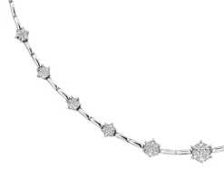 Apart Naszyjnik z białego złota z brylantami - 0,88 ct - próba 585< Naszyjniki