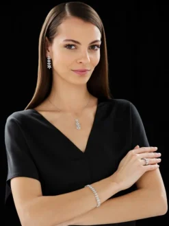 Apart Naszyjnik z białego złota z diamentami - kwiaty - 1,93 ct - próba 750< Wszystkie