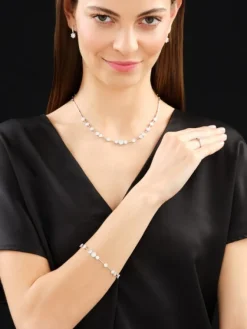 Best Apart Naszyjnik z białego złota z brylantami - 43 cm - 2,00 ct - próba 585