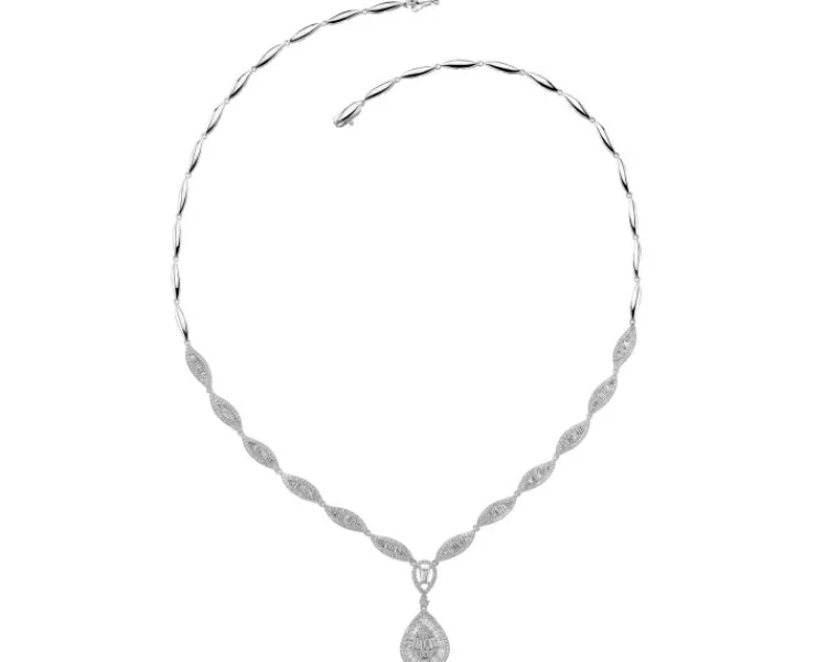 Apart Naszyjnik z białego złota z diamentami - 2,49 ct - próba 750< Naszyjniki
