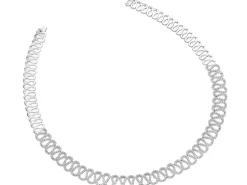 Outlet Apart Naszyjnik z białego złota z brylantami - 6,79 ct - próba 585