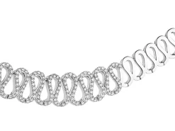 Outlet Apart Naszyjnik z białego złota z brylantami - 6,79 ct - próba 585