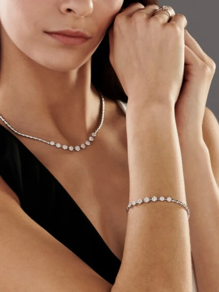 Apart Naszyjnik z białego złota z brylantami - 1,16 ct - próba 585< Naszyjniki