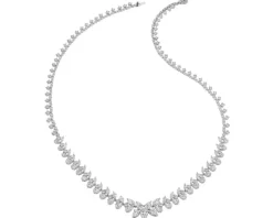 Sale Apart Naszyjnik z białego złota z diamentami - 43 cm - 17,20 ct - próba 750