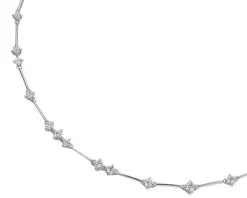 Apart Naszyjnik z białego złota z brylantami - 43 cm - 1,12 ct - próba 750< Naszyjniki