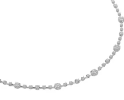 New Apart Naszyjnik z białego złota z brylantami - 42 cm - 5,00 ct - próba 750