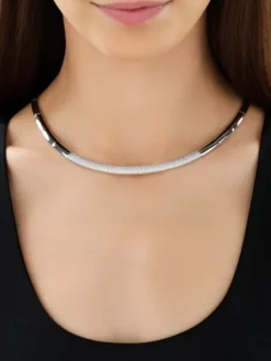 Online Apart Naszyjnik z białego złota z brylantami - 2,51 ct - próba 585