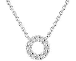 Apart Naszyjnik z białego złota z diamentami - 0,02 ct - próba 585< Wszystkie