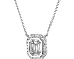 Apart Naszyjnik z białego złota z diamentami - 0,50 ct - próba 750< Naszyjniki