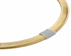 Apart Naszyjnik z żółtego i białego złota z brylantami - 43 cm - 0,54 ct - próba 750< Wszystkie