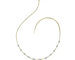Apart Naszyjnik z żółtego i białego złota z brylantami - 0,88 ct - próba 585< Naszyjniki