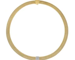 Apart Naszyjnik z żółtego i białego złota z brylantami - 43 cm - 0,29 ct - próba 750< Wszystkie
