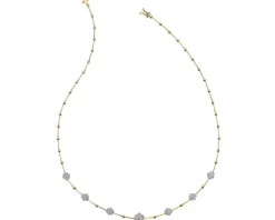 New Apart Naszyjnik z żółtego i białego złota z brylantami - 45 cm - 1,03 ct - próba 585