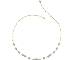 Discount Apart Naszyjnik z żółtego i białego złota z brylantami - 43 cm - 2,00 ct - próba 585