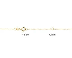 Discount Apart Naszyjnik z żółtego i białego złota z brylantem - 0,08 ct - próba 585