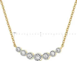 Apart Naszyjnik z żółtego złota z brylantami - 0,12 ct - próba 585< Wszystkie