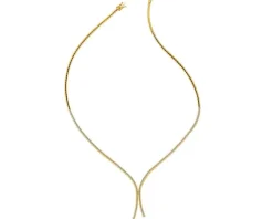 Apart Naszyjnik z żółtego złota z brylantami - 43 cm - 0,84 ct - próba 585< Naszyjniki
