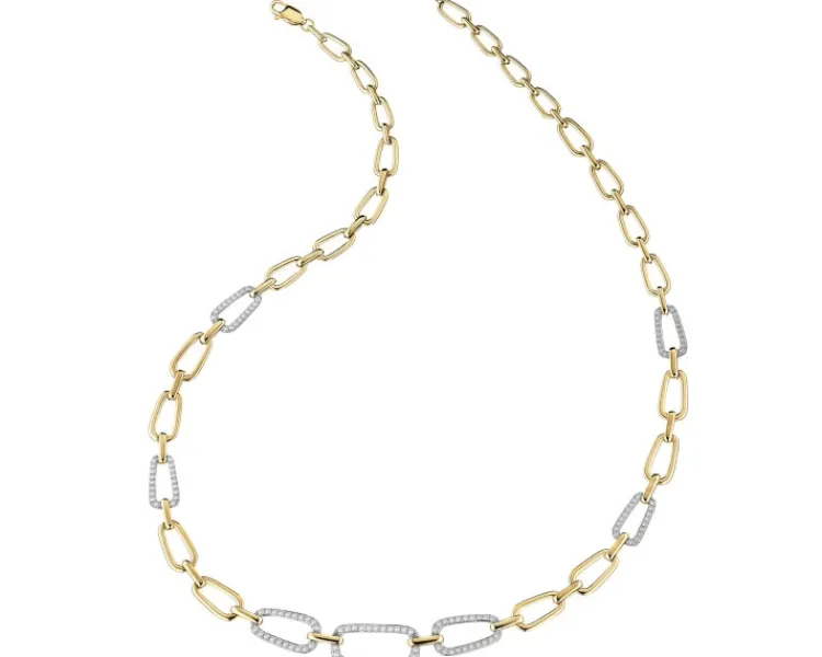 Apart Naszyjnik z żółtego złota z brylantami - 1,32 ct - próba 585< Naszyjniki