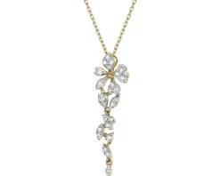 Apart Naszyjnik z żółtego złota z brylantami - 0,32 ct - próba 585< Naszyjniki