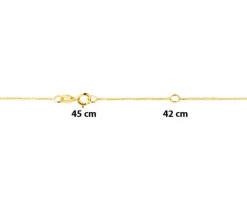 Best Apart Naszyjnik z żółtego złota z brylantem - 0,14 ct - próba 585