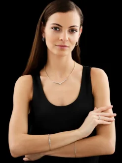 Apart Naszyjnik z żółtego złota z brylantami - 43 cm - 0,47 ct - próba 585< Wszystkie