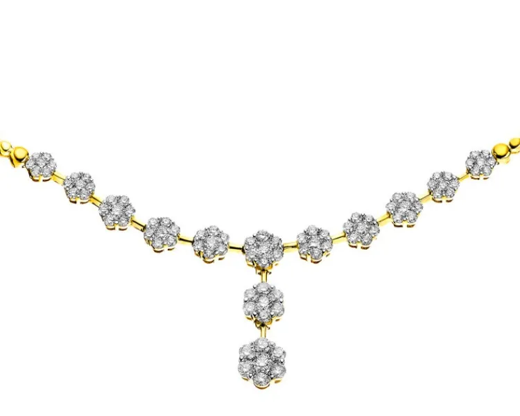 Apart Naszyjnik z żółtego złota z brylantami - 1,91 ct - próba 585< Naszyjniki