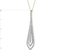Online Apart Naszyjnik z żółtego złota z brylantami - 0,52 ct - próba 585