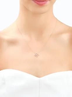 Apart Naszyjnik z żółtego złota z brylantami - kwiat - 0,17 ct - próba 585< Wszystkie