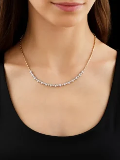 Apart Naszyjnik z żółtego złota z brylantami - 43 cm - 0,86 ct - próba 585< Wszystkie