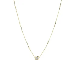 Apart Naszyjnik z żółtego złota z brylantami - 0,03 ct - próba 375< Naszyjniki