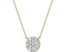 Sale Apart Naszyjnik z żółtego złota z brylantami - 0,50 ct - próba 585