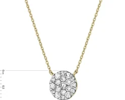 Sale Apart Naszyjnik z żółtego złota z brylantami - 0,50 ct - próba 585