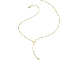 Fope Naszyjnik z żółtego złota z brylantami - 0,11 ct - próba 750< Naszyjniki